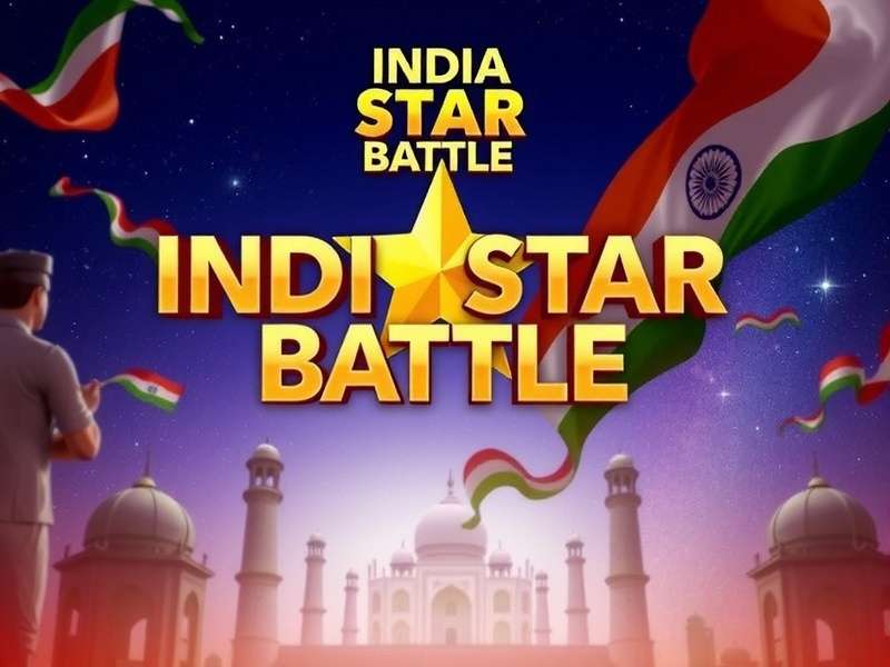 India Star Battle Game Banner